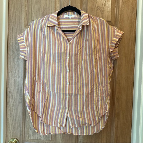 Madewell Central Shirt in Rainbow Stripe - Picture 5 of 7